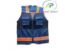 Áo phản quang Chi lê  (Màu Xanh đen)